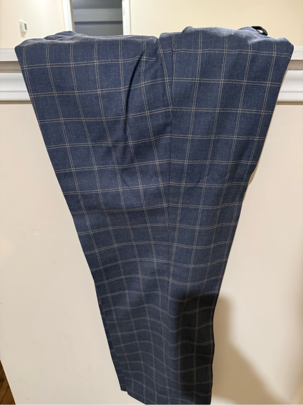 Ralph Lauren Blue Windowpane Dress Pants